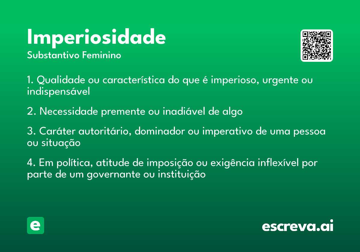 imperiosidade