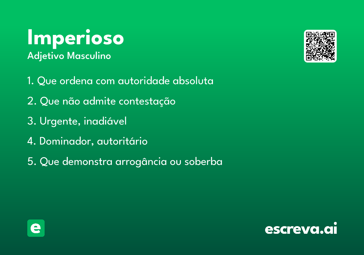 imperioso