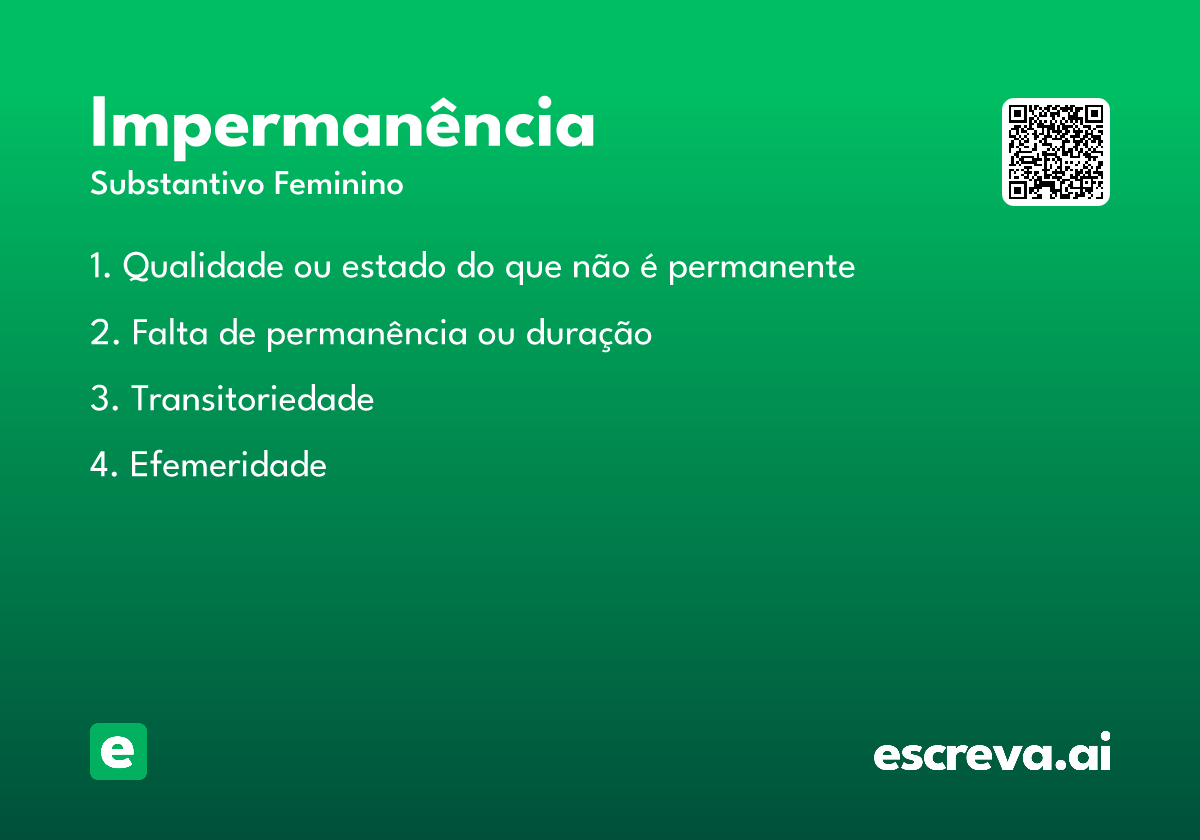 impermanência