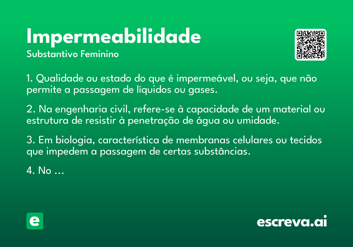 impermeabilidade