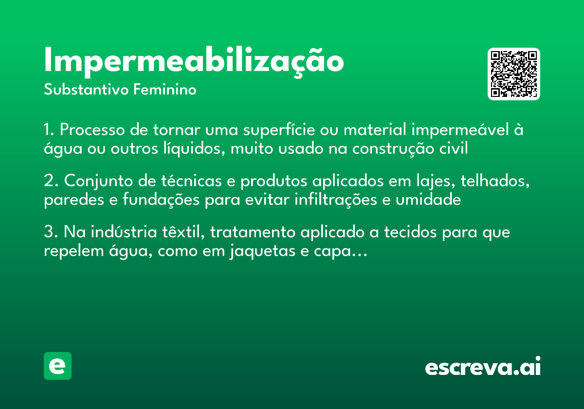 impermeabilização