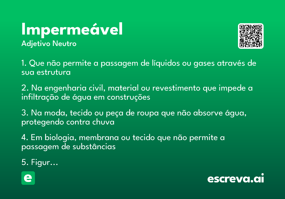 impermeável