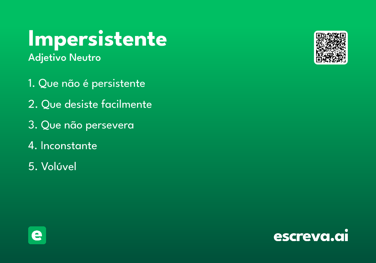 impersistente