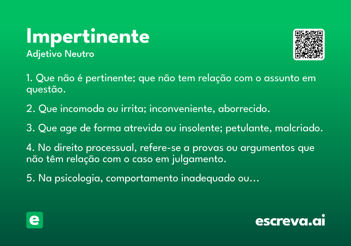 impertinente
