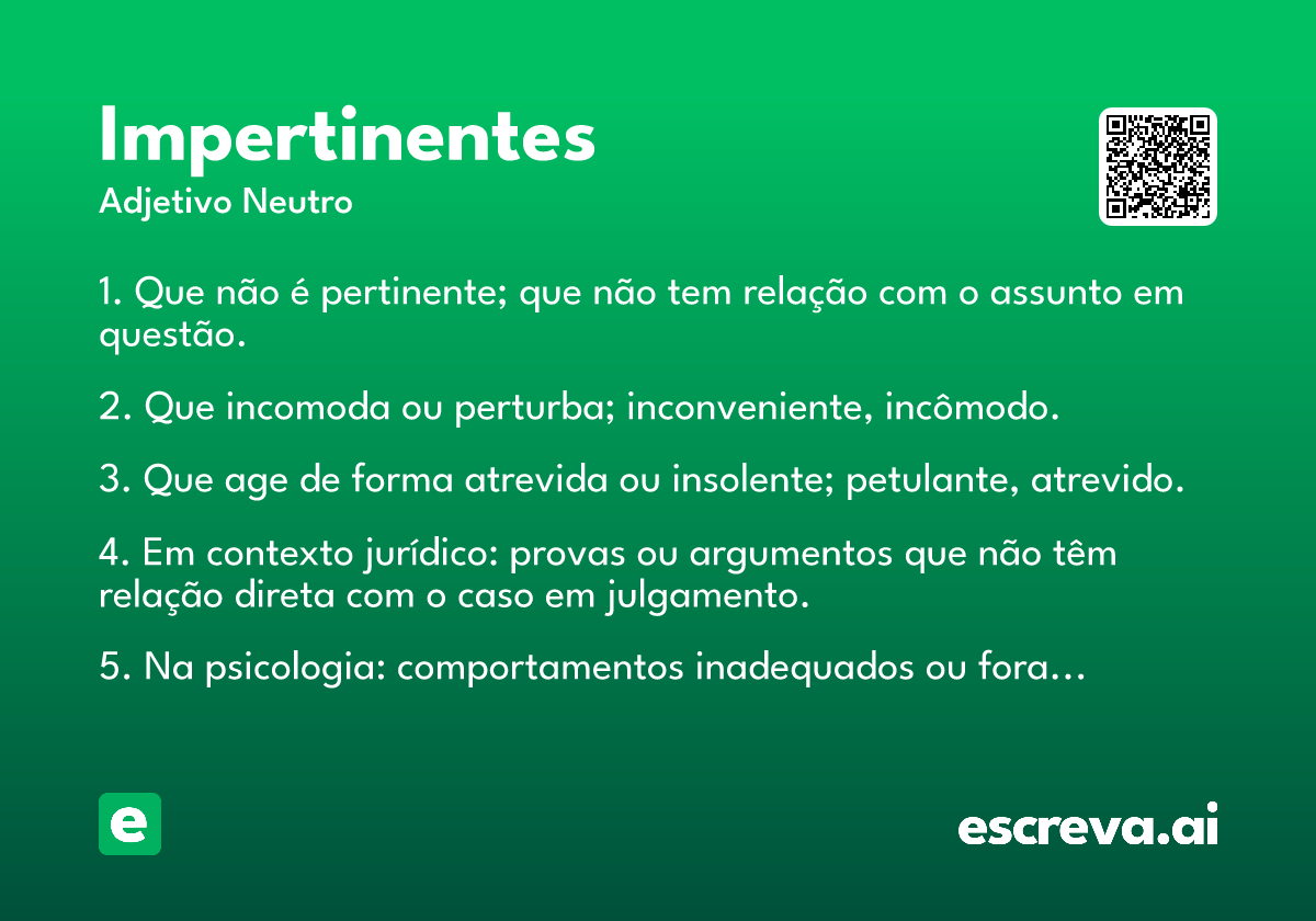 impertinentes