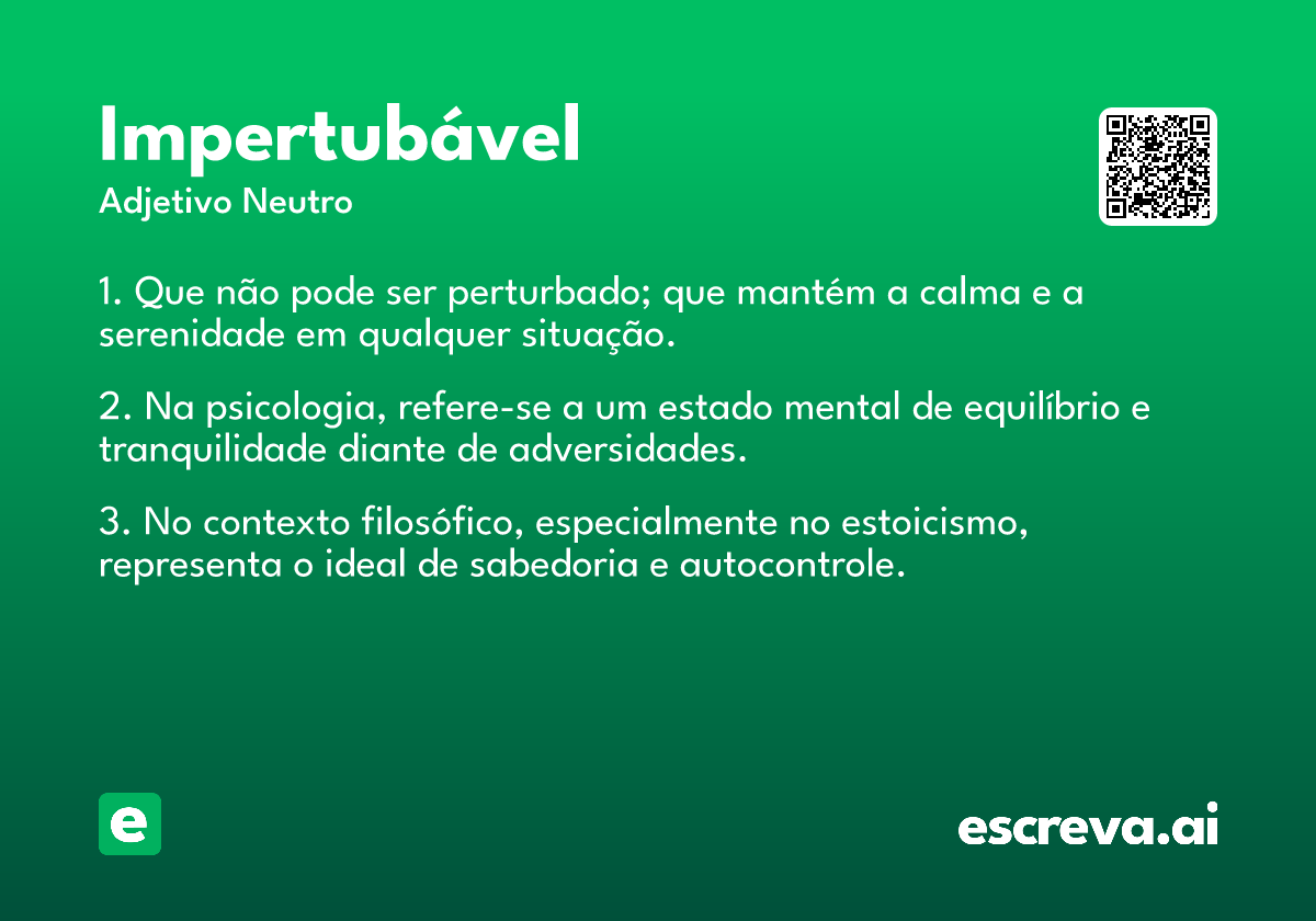 impertubável