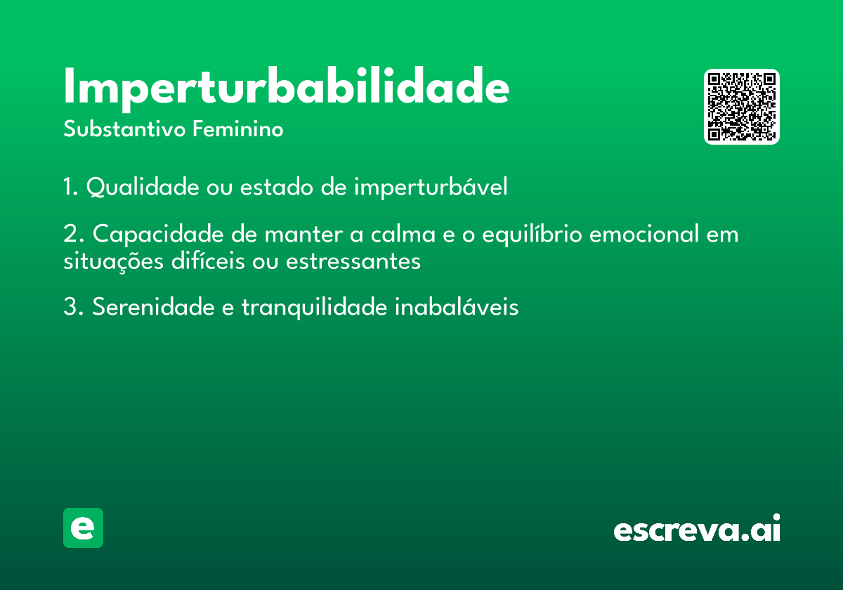 imperturbabilidade