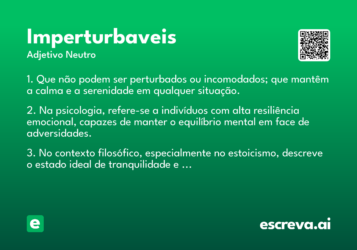 imperturbaveis