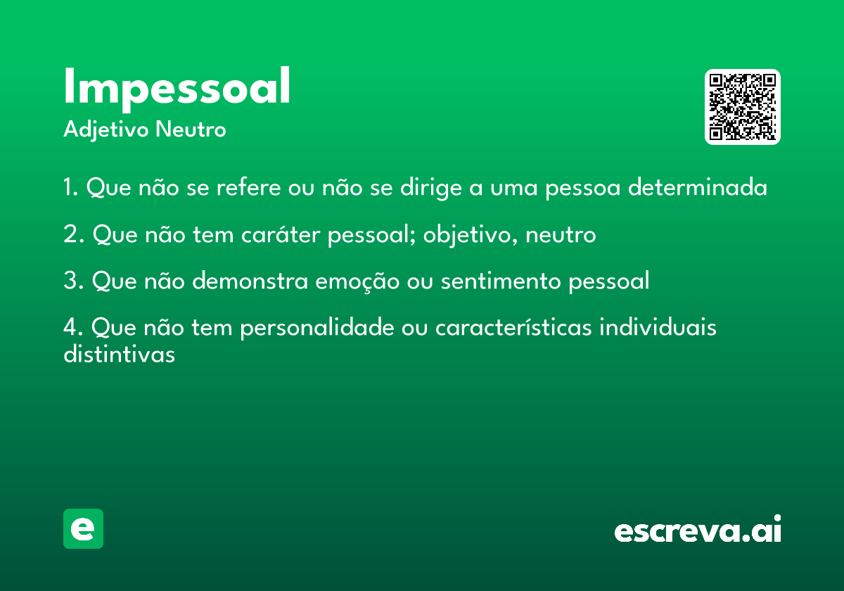 impessoal
