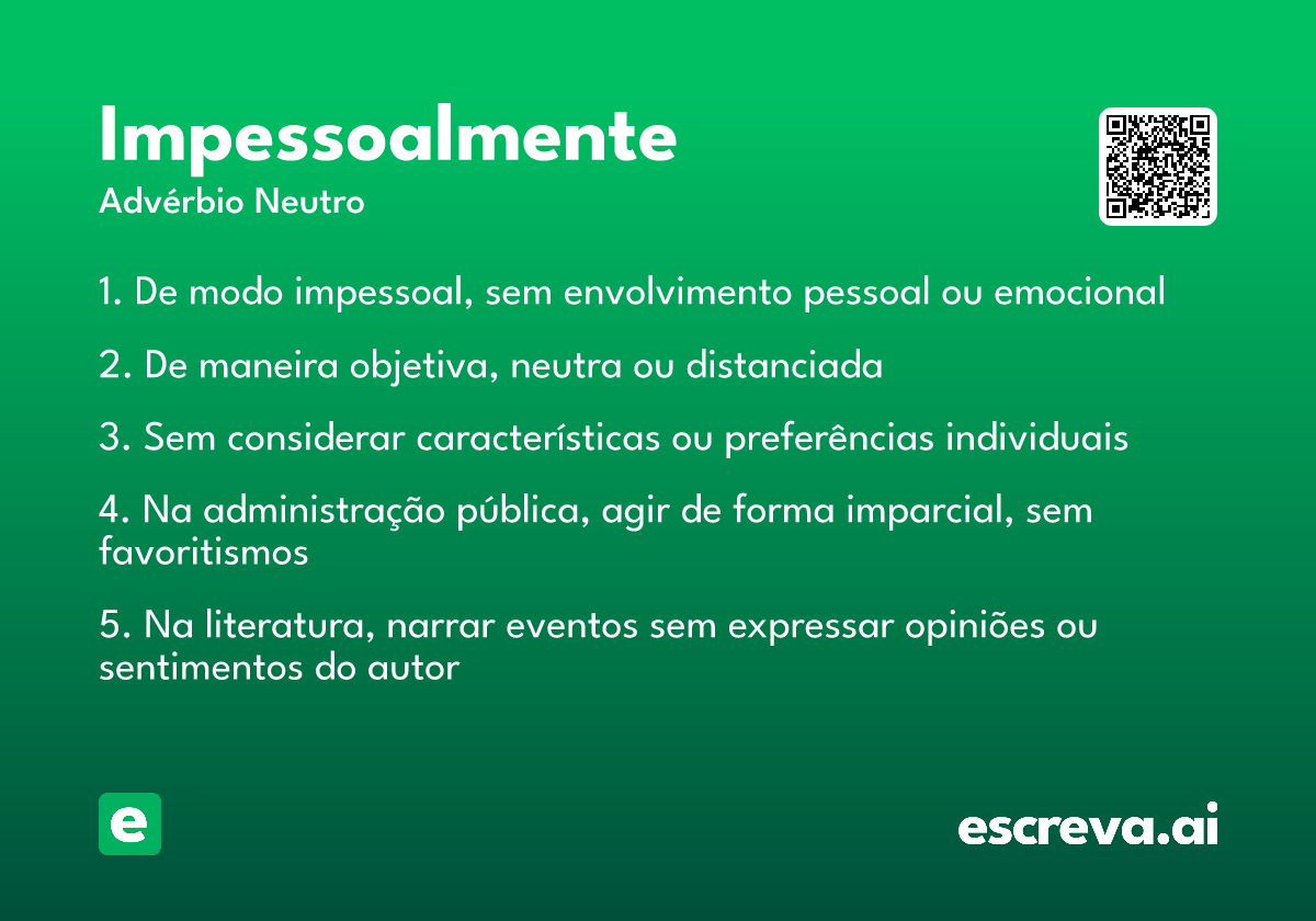 impessoalmente