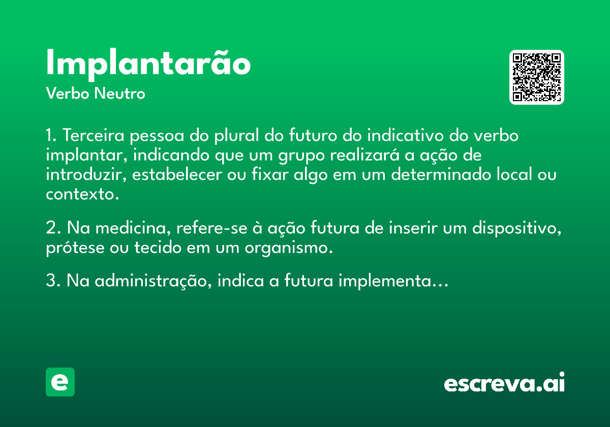 implantarão