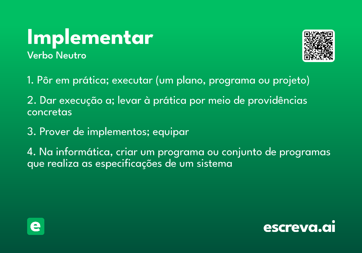 implementar