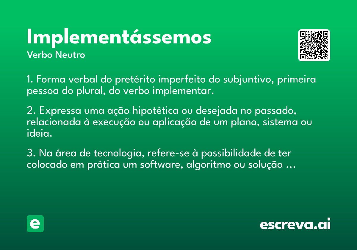 implementássemos