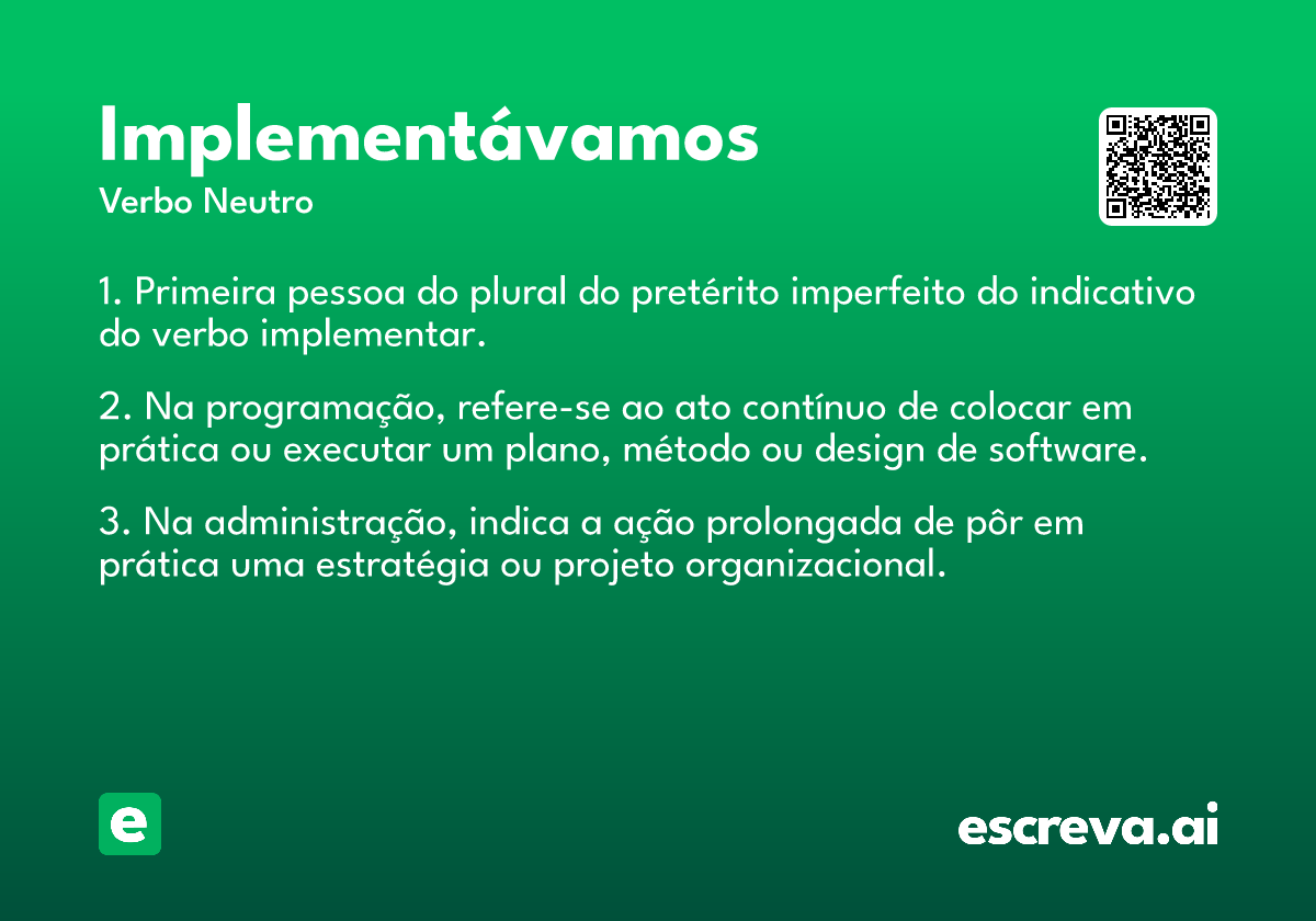 implementávamos