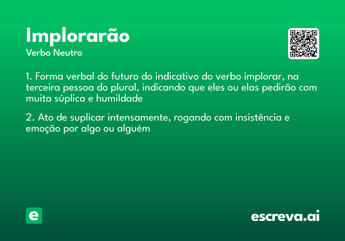 implorarão