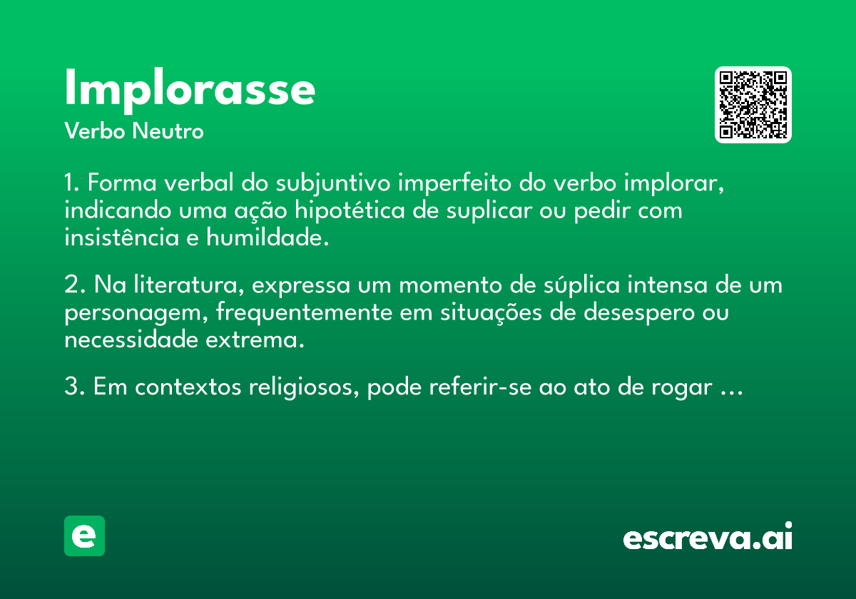implorasse