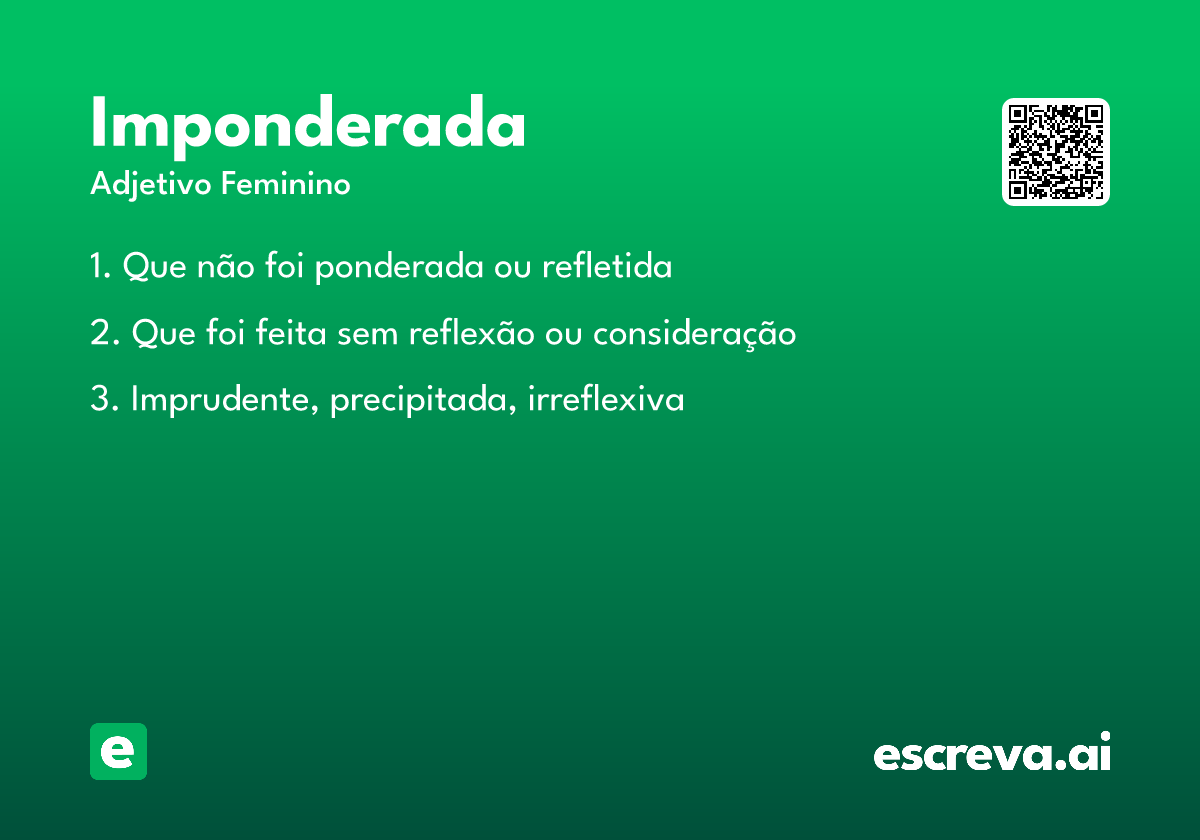 imponderada