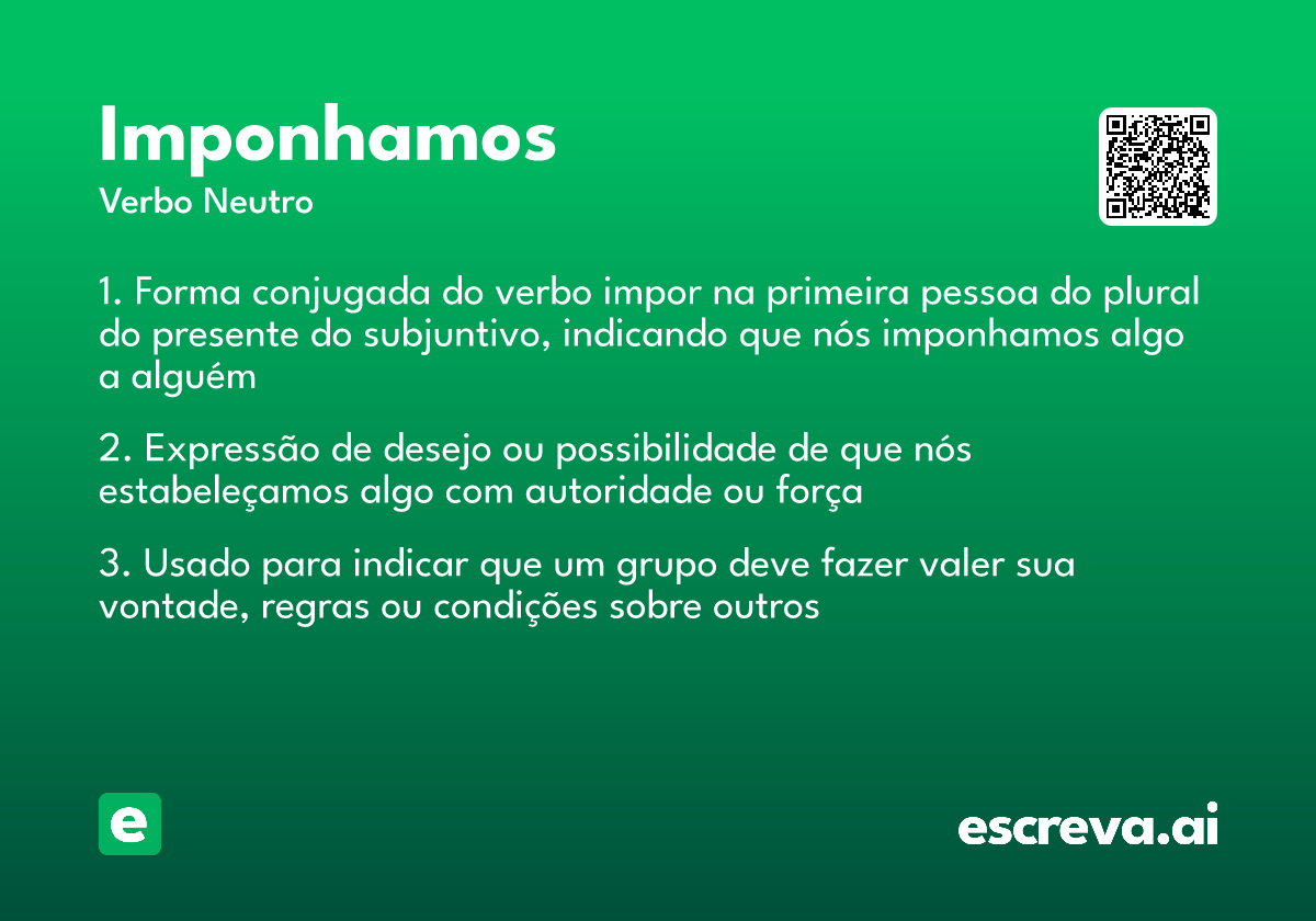 imponhamos