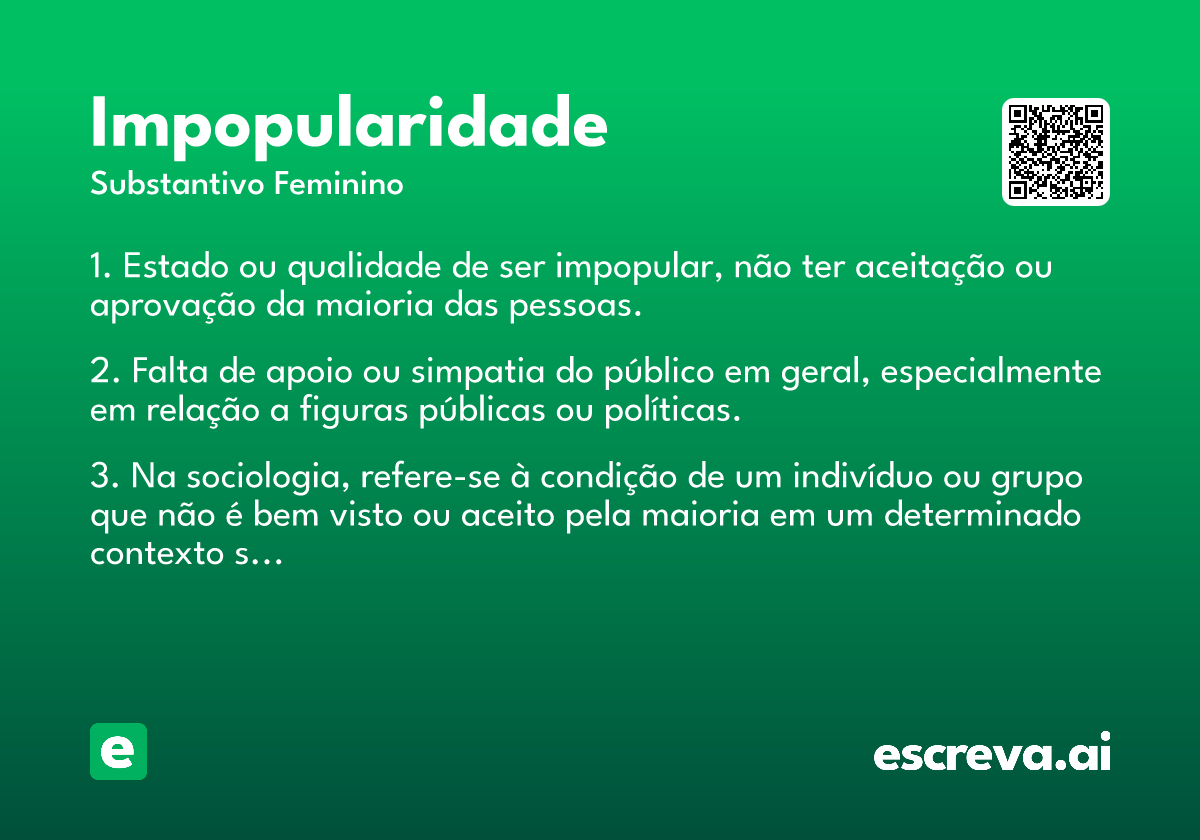 impopularidade