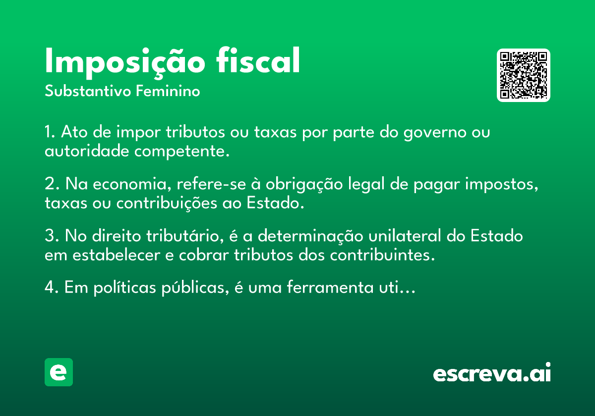 imposição fiscal