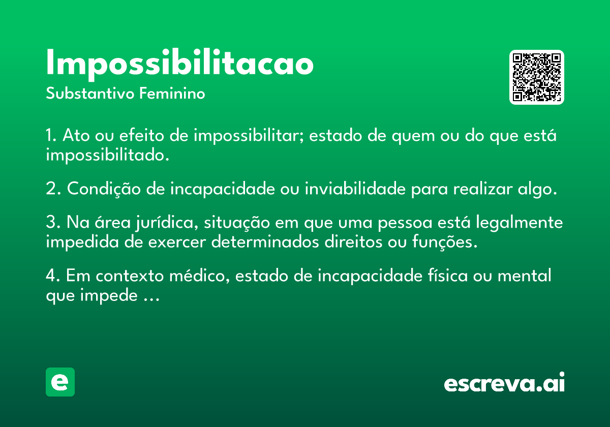 impossibilitacao