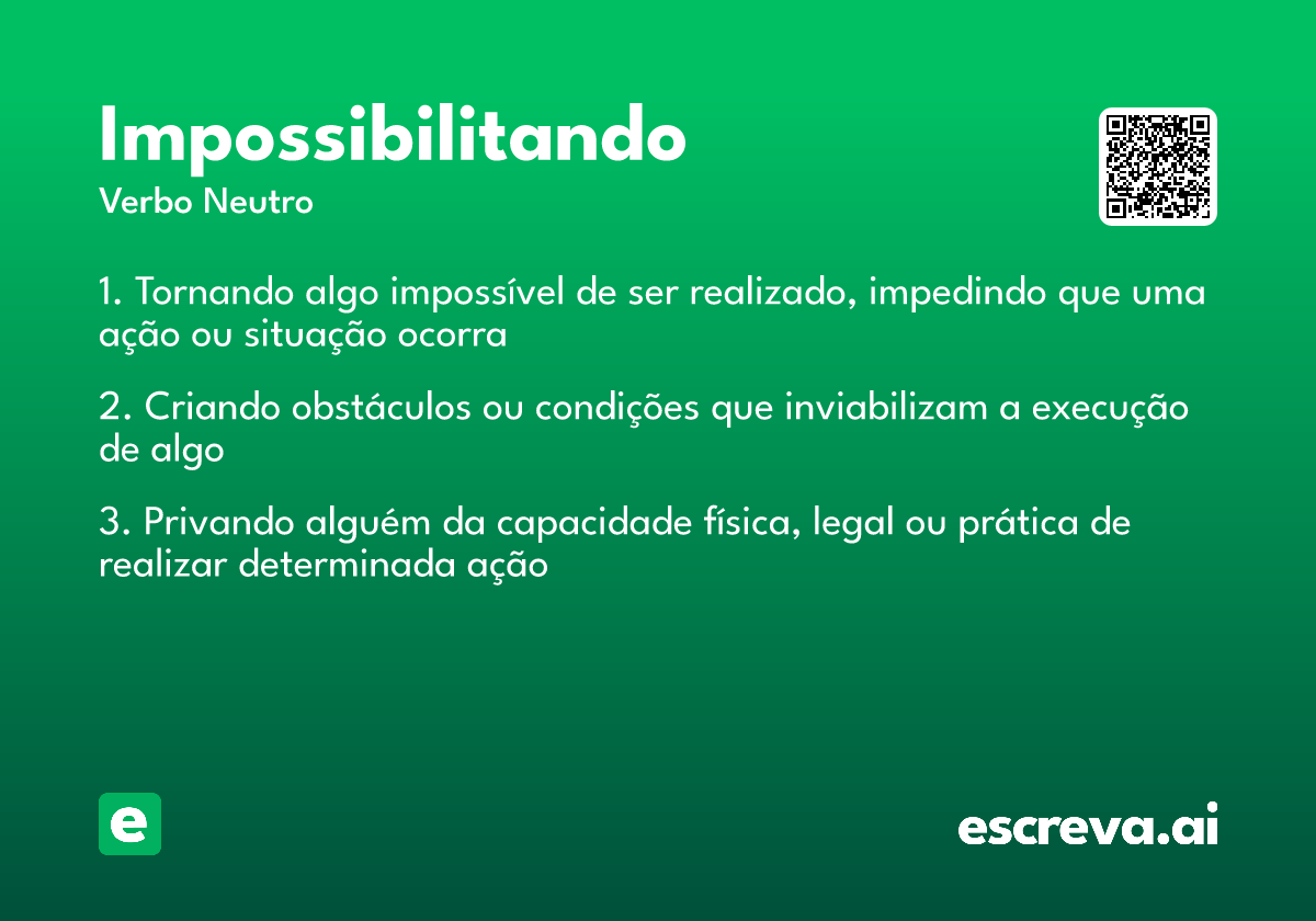 impossibilitando