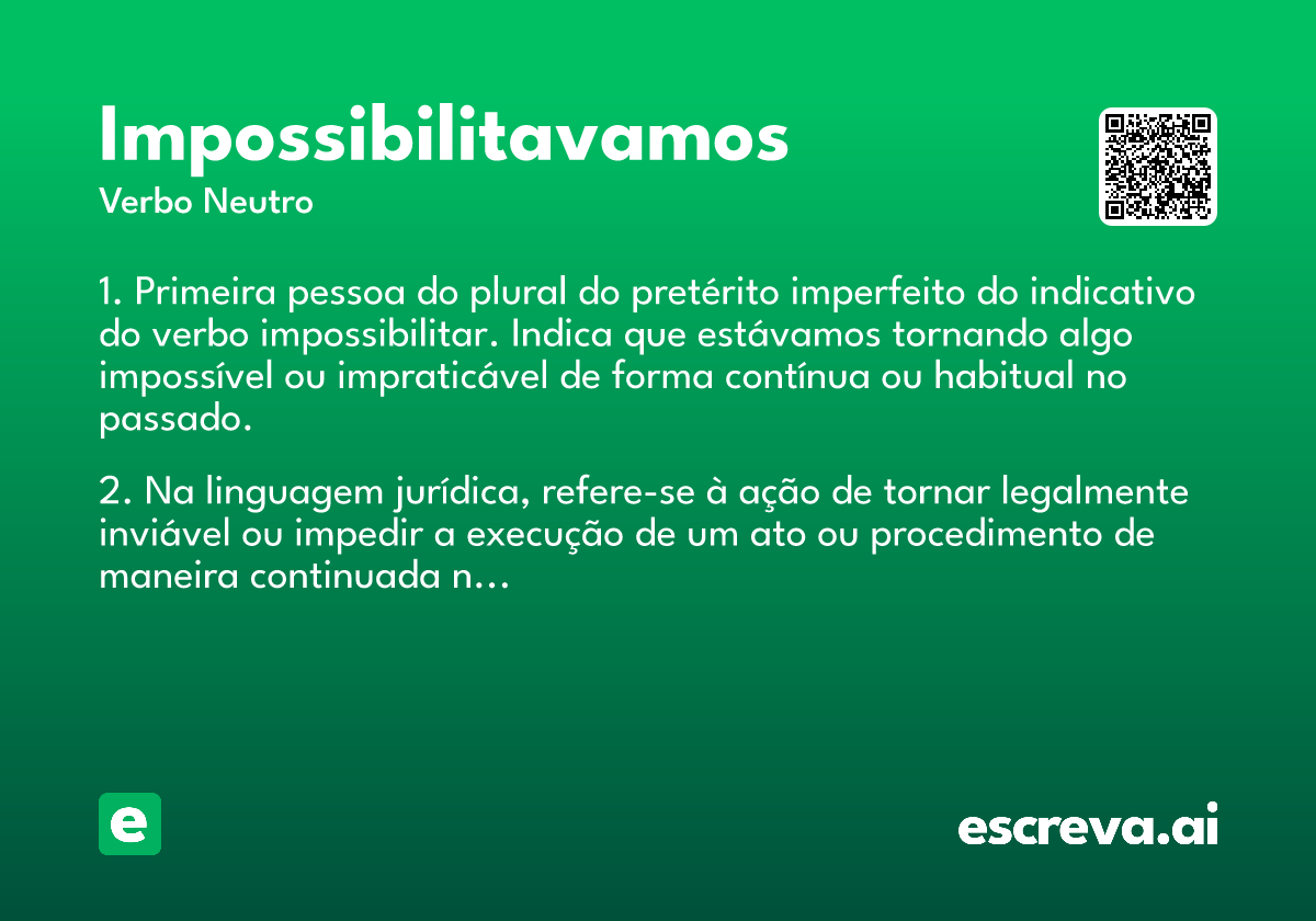 impossibilitavamos