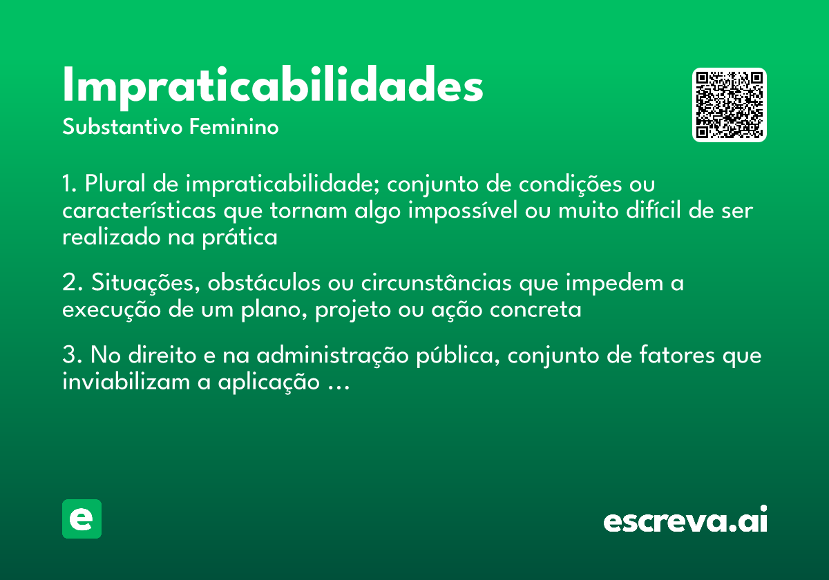 impraticabilidades