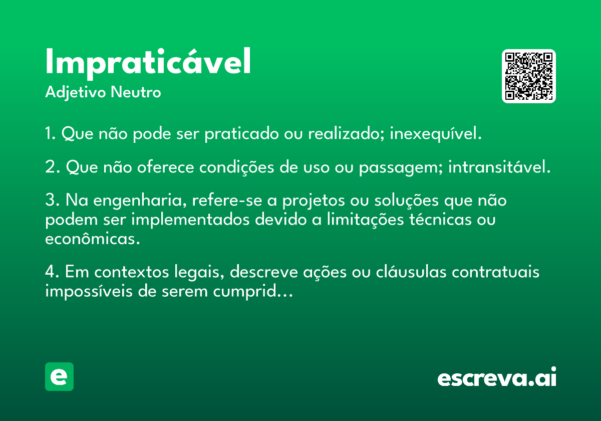 impraticável