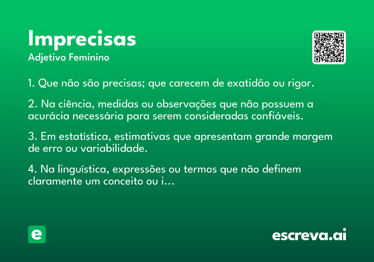 imprecisas