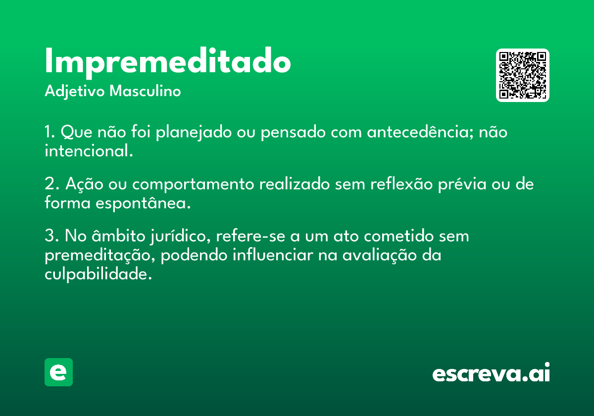 impremeditado