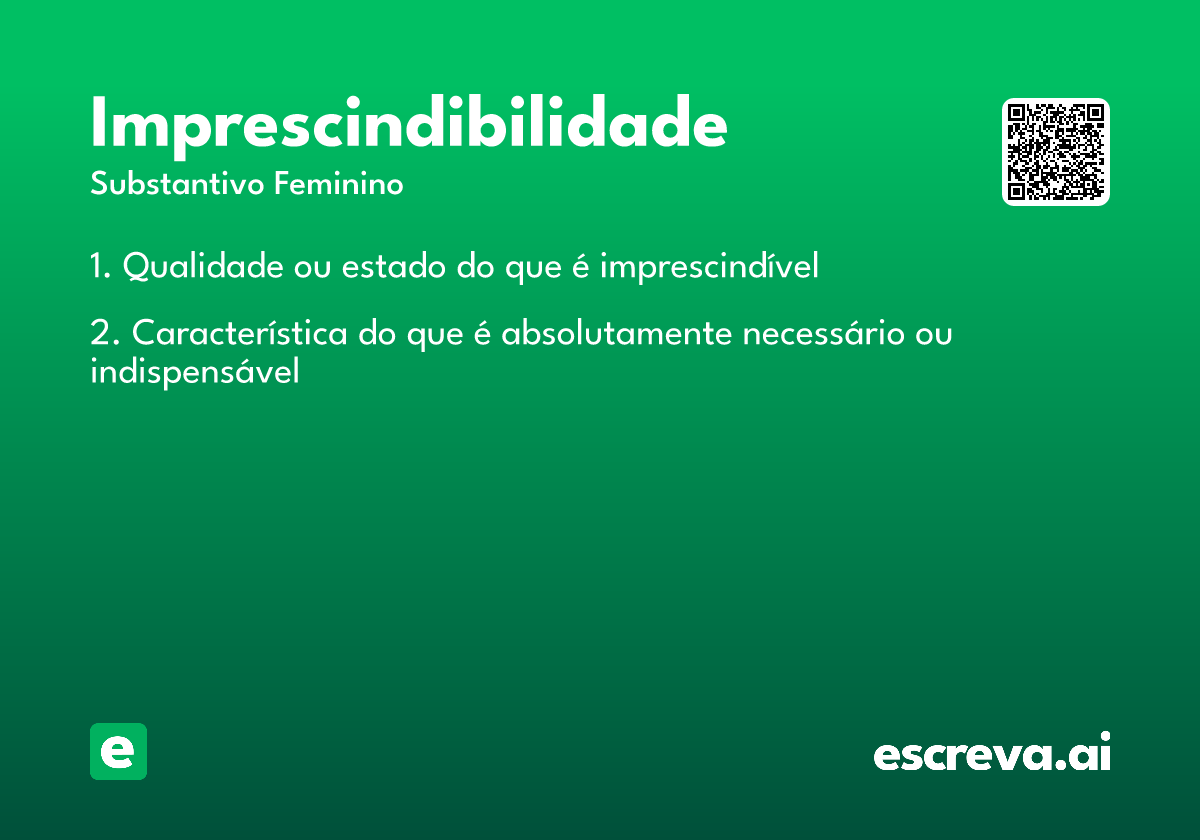 imprescindibilidade