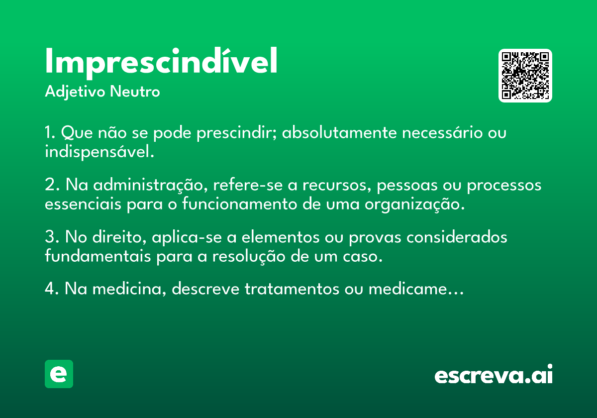 imprescindível