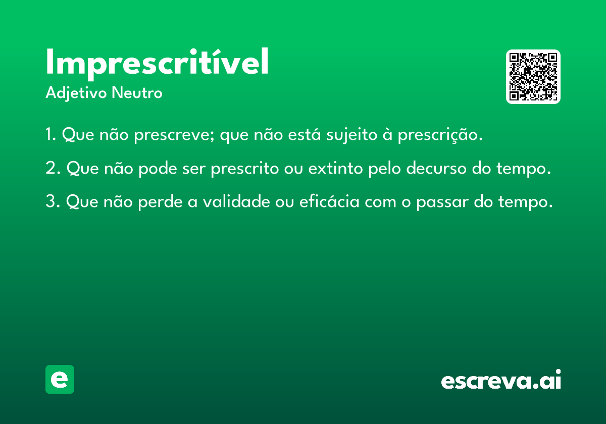 imprescritível
