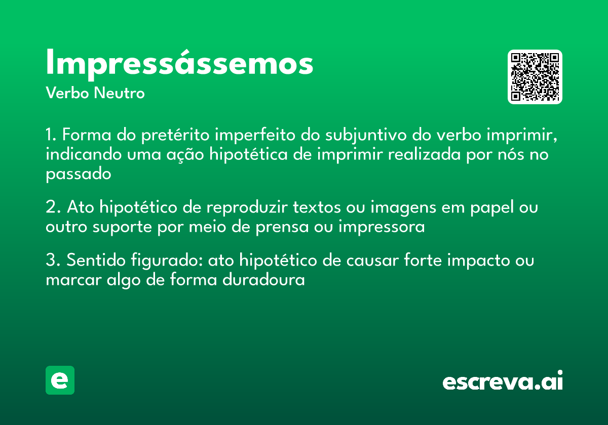 impressássemos