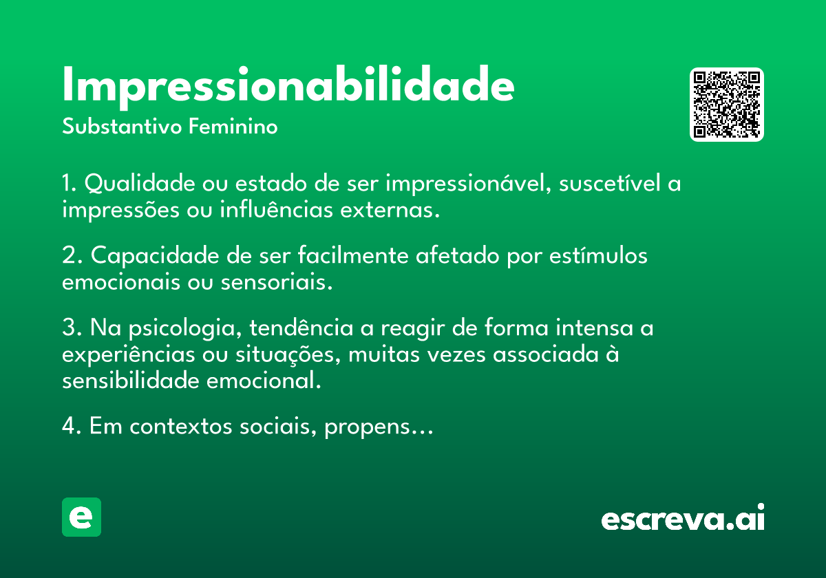 impressionabilidade