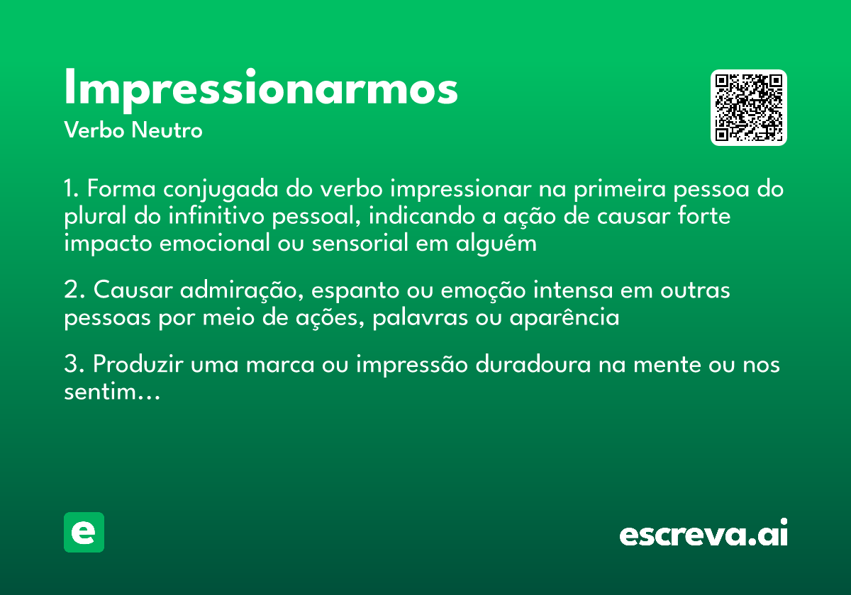 impressionarmos