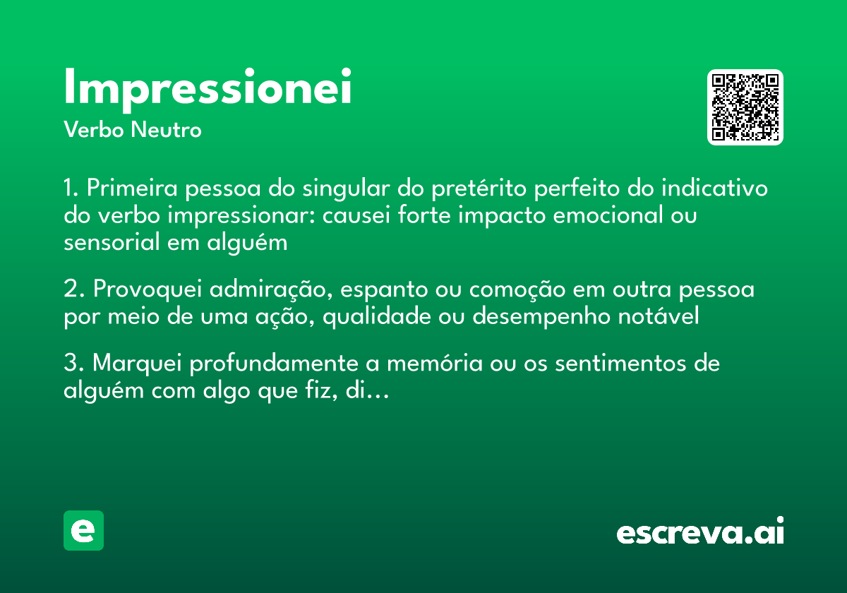 impressionei