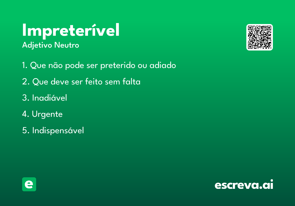 impreterível