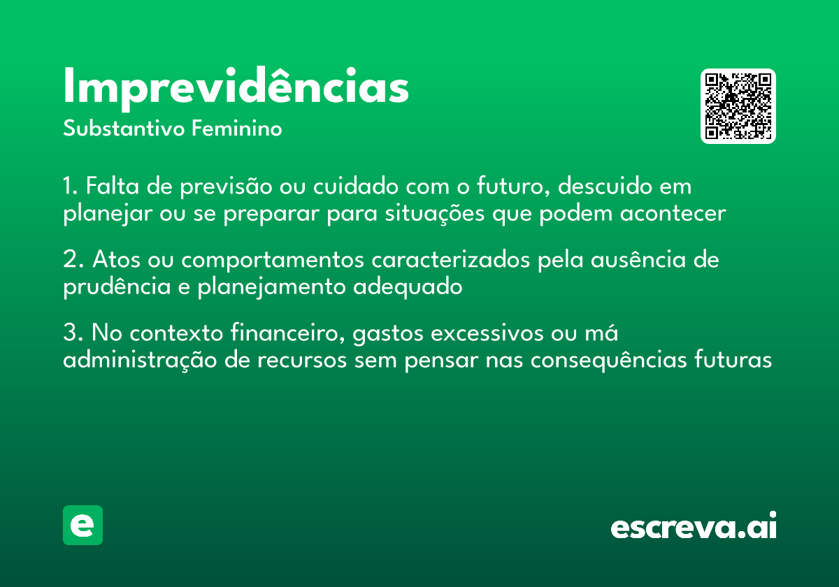 imprevidências