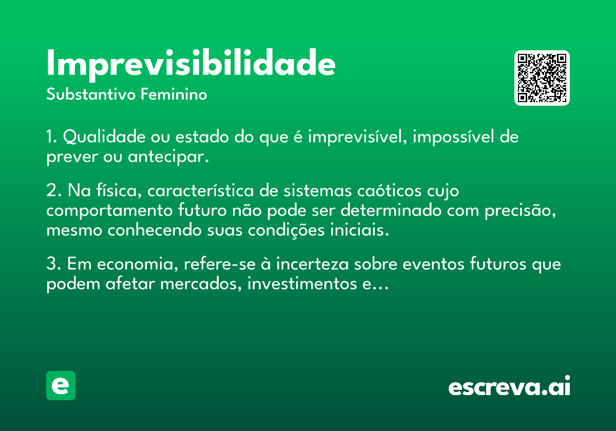 imprevisibilidade