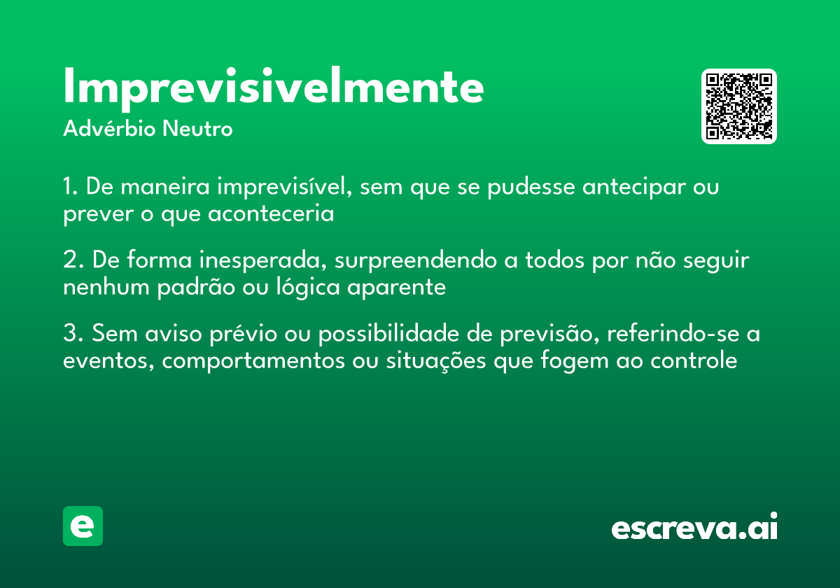 imprevisivelmente
