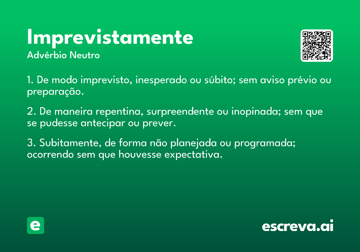 imprevistamente
