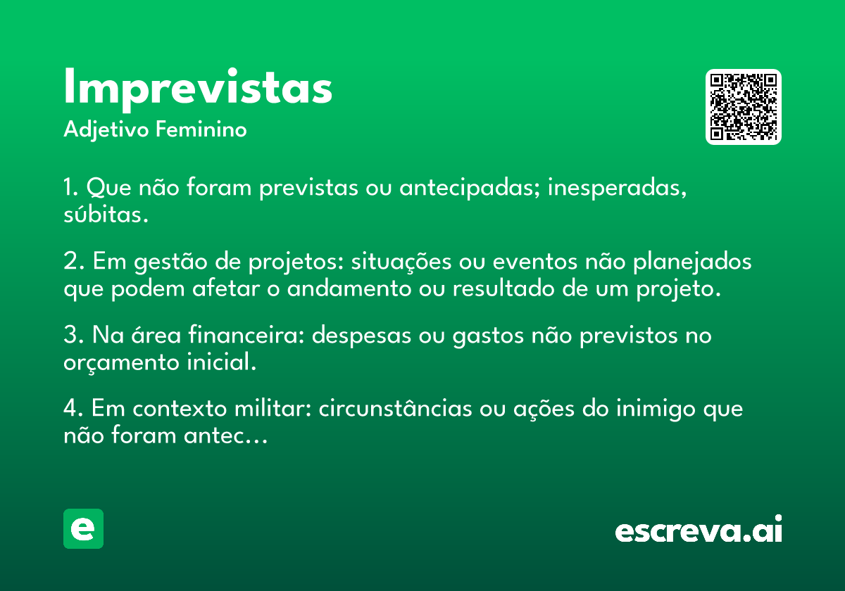 imprevistas