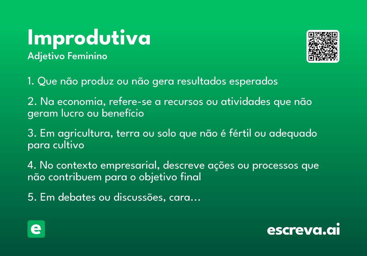 improdutiva