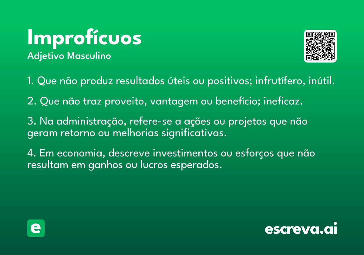 improfícuos