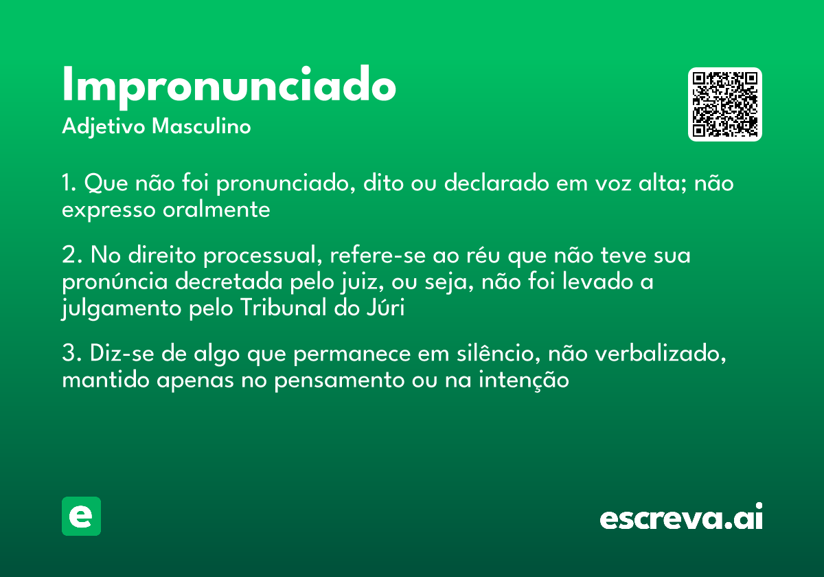 impronunciado