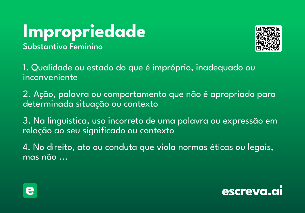 impropriedade