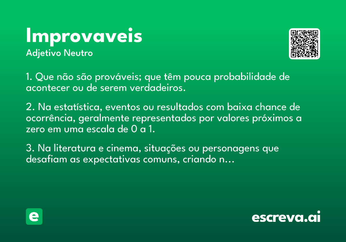 improvaveis