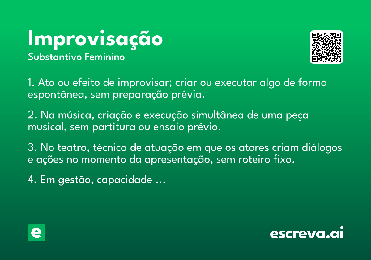 improvisação